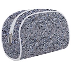 Blue Black Snake Pattern Make Up Case (Medium) from ArtsNow.com