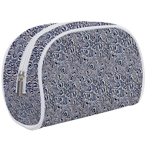 Blue Black Snake Pattern Make Up Case (Large) from ArtsNow.com