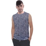 Blue Black Snake Pattern Men s Regular Tank Top