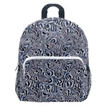 Blue Black Snake Pattern Kids  Age 5-10 Lightweight School Backpack with Side Pockets