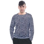 Blue Black Snake Pattern Men s Long Sleeve Raglan T-Shirt