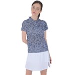 Blue Black Snake Pattern Women s Polo T-Shirt