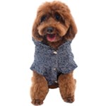Blue Black Snake Pattern Dog Coat