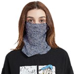 Blue Black Snake Pattern Face Covering Bandana (Two Sides)