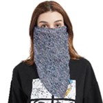 Blue Black Snake Pattern Face Covering Bandana (Triangle)