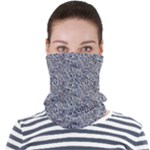 Blue Black Snake Pattern Face Seamless Bandana (Adult)