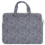 Blue Black Snake Pattern MacBook Pro 15  Double Pocket Laptop Bag 