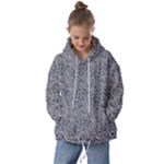 Blue Black Snake Pattern Kids  Oversized Hoodie
