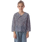 Blue Black Snake Pattern Kids  Sailor Shirt