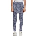 Blue Black Snake Pattern Kids  Skirted Pants