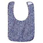Blue Black Snake Pattern Baby Bib