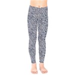 Blue Black Snake Pattern Kids  Classic Winter Leggings