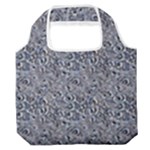Blue Black Snake Pattern Premium Foldable Grocery Recycle Bag