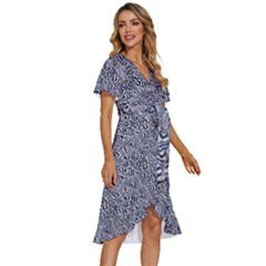 Women s Kimono Wrap Satin Dress 