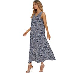V-Neck Sleeveless Wide Leg Pants Overalls 