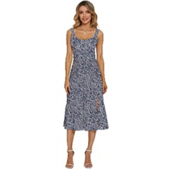 Women s Sleeveless Corset Midi Dress 