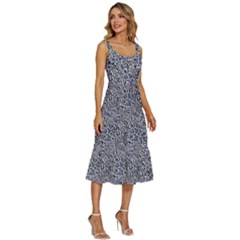 Women s Sleeveless Corset Midi Dress 