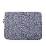 Blue Black Snake Pattern 13  Vertical Laptop Sleeve Case With Pocket