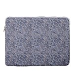 Blue Black Snake Pattern 15  Vertical Laptop Sleeve Case With Pocket