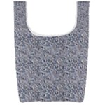 Blue Black Snake Pattern Foldable Shopping Bag