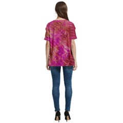 V-Neck Split Shoulder Casual T-Shirt 