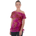 Tondo Off Shoulder Tie-Up T-Shirt