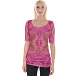 Tondo symmetry Wide Neckline T-Shirt
