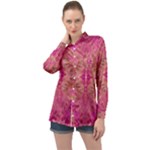 Tondo symmetry Long Sleeve Satin Shirt