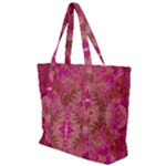 Tondo symmetry Zip Up Canvas Bag