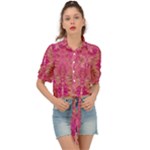Tondo symmetry Tie Front Shirt 
