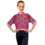 Tondo symmetry Kids Mock Neck T-Shirt