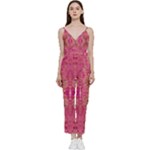 Tondo symmetry V-Neck Camisole Jumpsuit