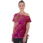  Tondo Wave I Off Shoulder Tie-Up T-Shirt