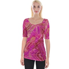 Wide Neckline T-Shirt 