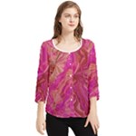  Tondo Wave I Chiffon Quarter Sleeve Blouse