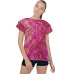  Tondo Wave I Ruffle Collar Chiffon Blouse