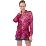  Tondo Wave I Long Sleeve Satin Shirt