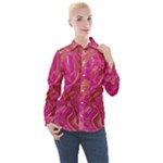  Tondo Wave I Women s Long Sleeve Pocket Shirt