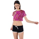  Tondo Wave I Tie Back Short Sleeve Crop T-Shirt