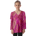  Tondo Wave I Kids  V Neck Casual Top