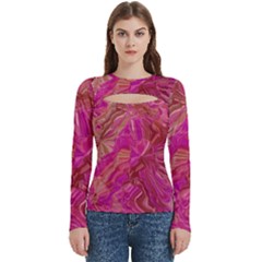 Tondo Wave I Women s Cut Out Long Sleeve T