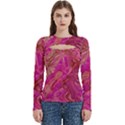 Women s Cut Out Long Sleeve T-Shirt 