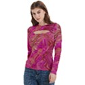 Women s Cut Out Long Sleeve T-Shirt 