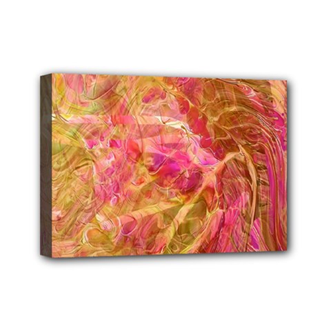 Acid green blend Mini Canvas 7  x 5  (Stretched) from ArtsNow.com