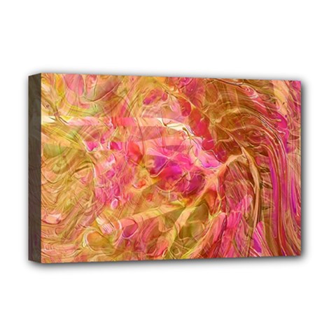 Acid green blend Deluxe Canvas 18  x 12  (Stretched) from ArtsNow.com