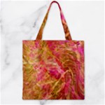 Acid green blend Zipper Grocery Tote Bag