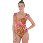 Acid green blend Short Sleeve Leotard 