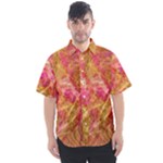 Acid green blend Men s Short Sleeve Shirt