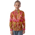 Acid green blend Kids  Long Sleeve Shirt