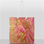 Acid green blend Full Print Rope Handle Tote (Large)